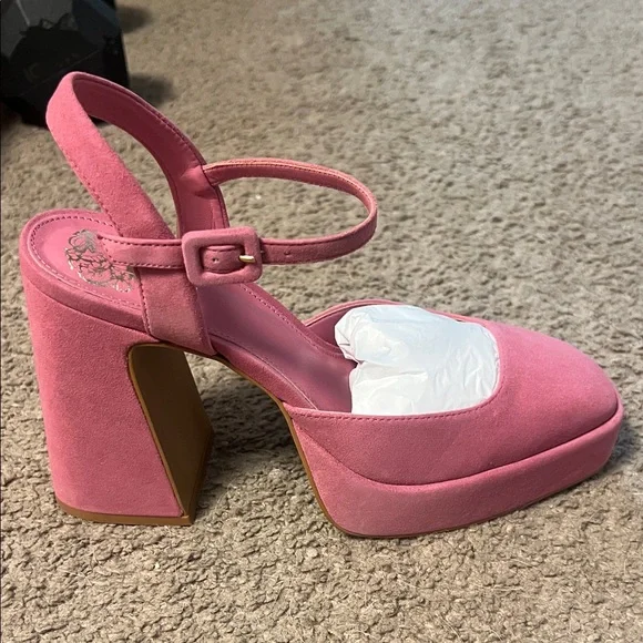 Vince Camuto | Shoes | Pink Suede Platform Heels | Poshmark